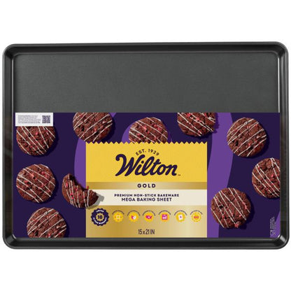 Wilton Gold Non-Stick Bakeware Mega Cookie Pan