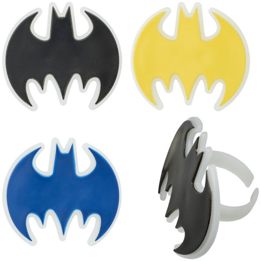 Batman™ Dark Knight Glow-in-the-Dark Cupcake Rings