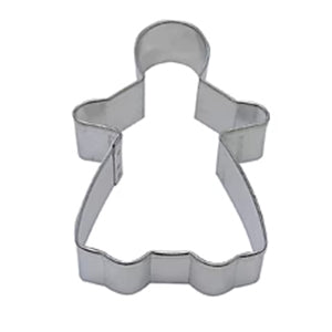Gingerbread Girl cutter measures about 2 3/4" tall x 2 1/8" wide. Perfect for holiday cookies, decorating parties, and gift tins.