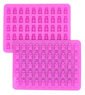 Pink gummy bear mold for making homemade gummy candies