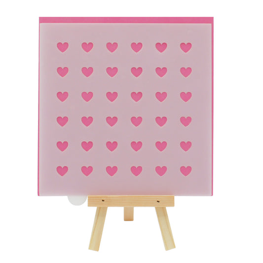 Heart Cookie Cookie Stencil - Linear