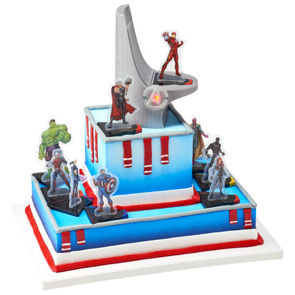 Marvel Avengers Cake Topper Headquarters Decoset