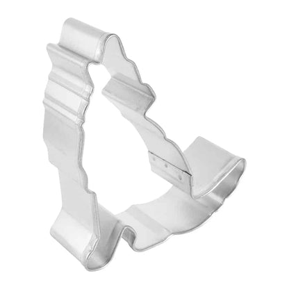 Side view of the Howling Coyote Cookie Cutter, showcasing its sturdy design and sharp details.