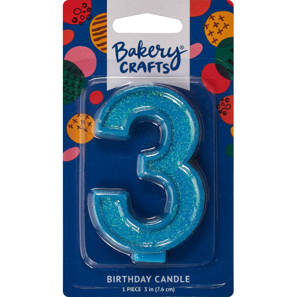 Super Glitter Candle Number 3