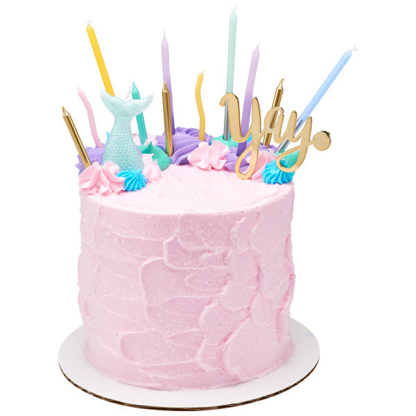 Pink & Purple Ombre Birthday Candles - 12 Pack