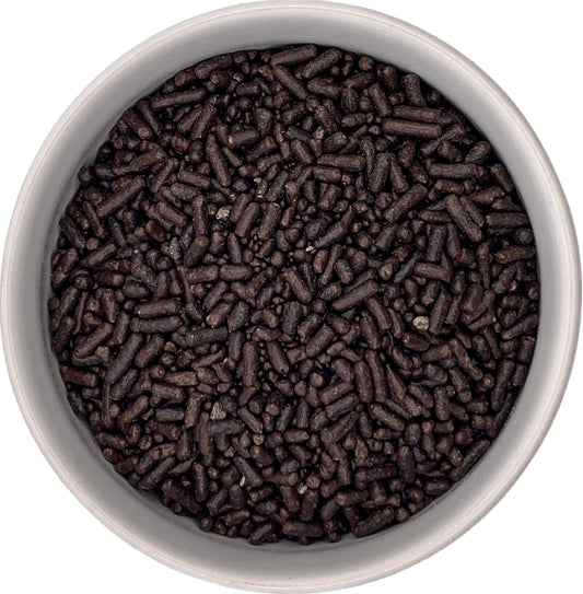 Chocolate Jimmies Sprinkles in a Bowl