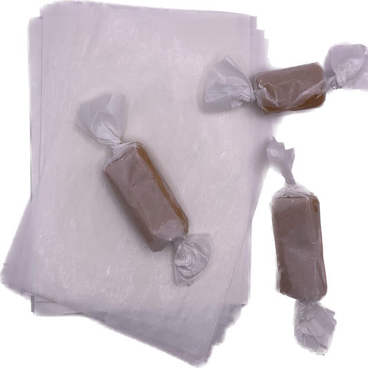 White Wax Caramel Candy Wrappers