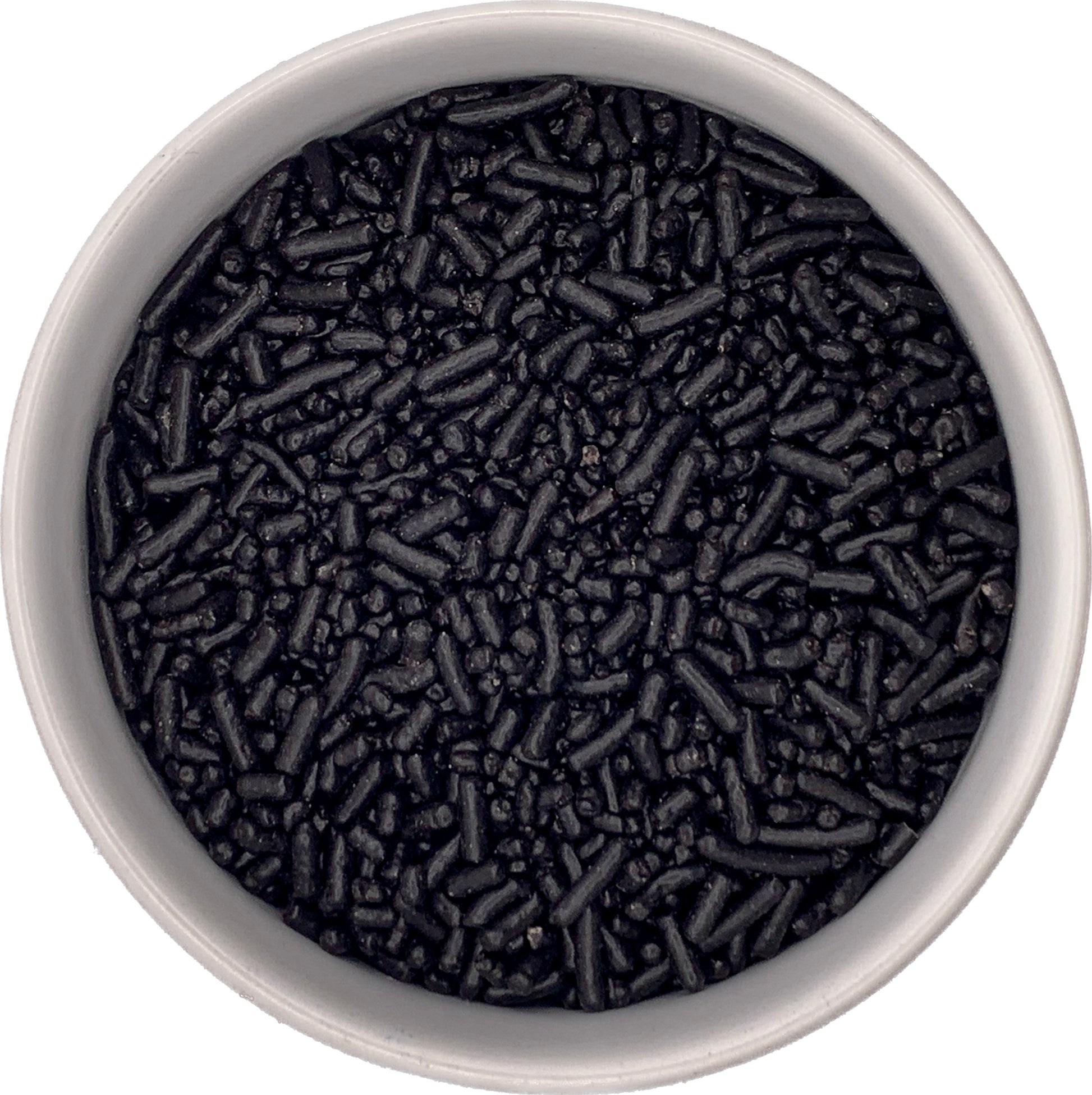 Black Jimmies Sprinkles in a Bowl
