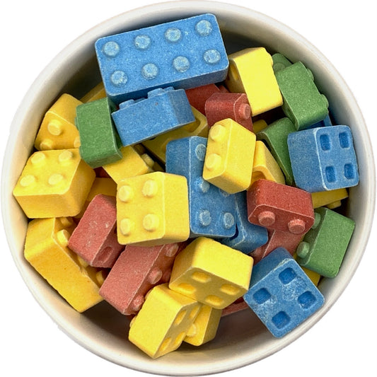 Yellow, Blue, Red, & Green Candy Building Blocks