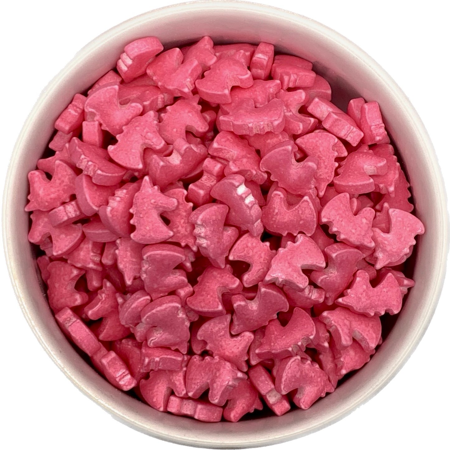 Pink Unicorn Head Sprinkles in a Bowl