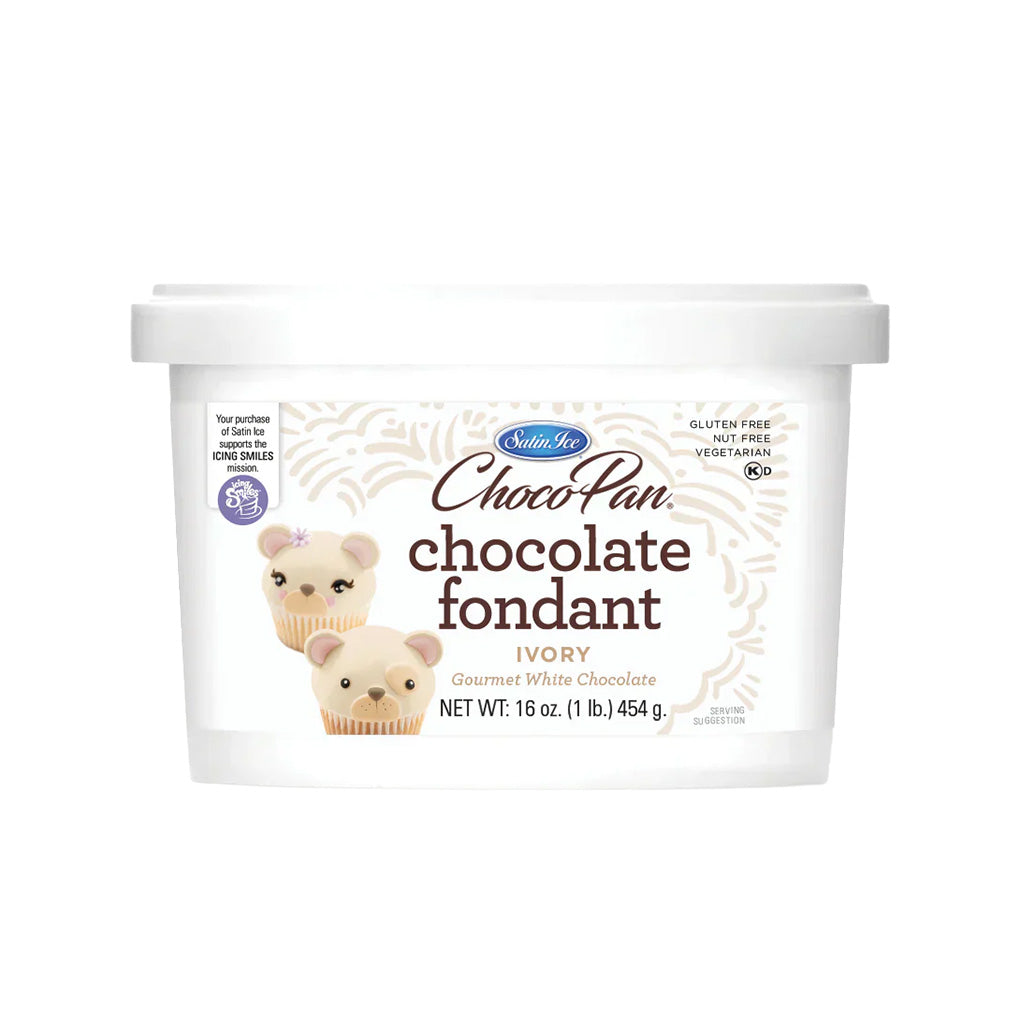 Ivory Fondant, Chocolate Flavored - 1 lb