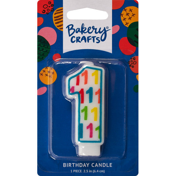 Number Shaped Candle With Number Pattern