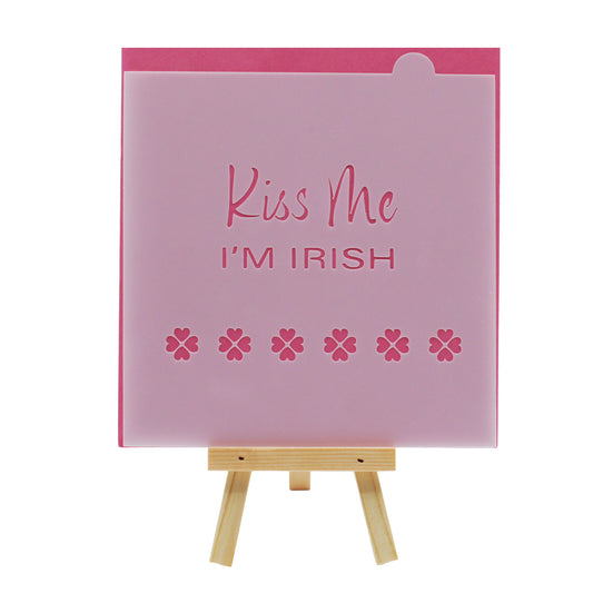 Kiss Me I'm Irish Cookie Stencil