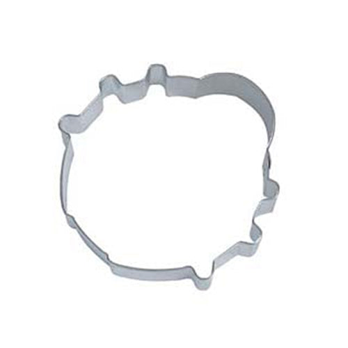 Steel ladybug-shaped cookie cutter, 3.75 inches in size, designed for creating cute, ladybug-themed cookies.