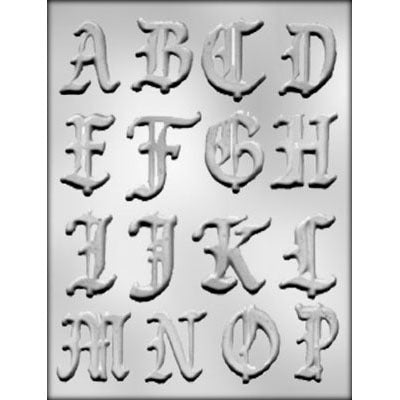 Alphabet A-P Chocolate Mold