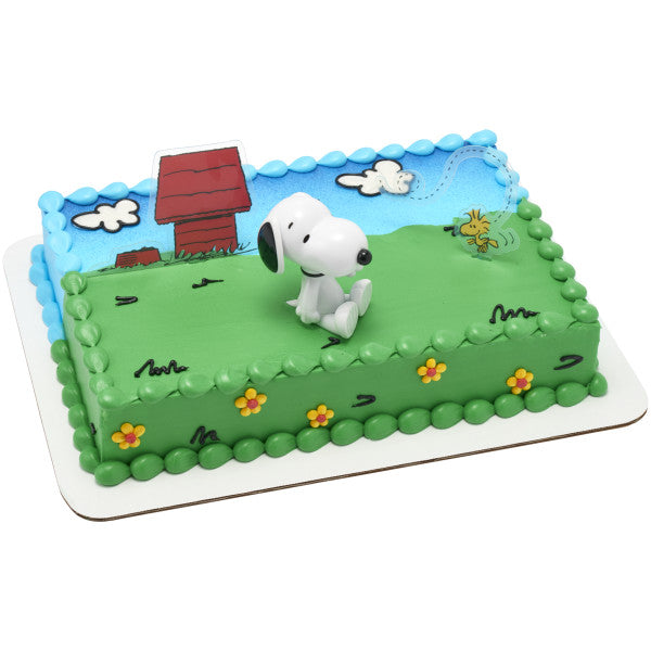 Peanuts Snoopy & Woodstock Cake Topper Decoset