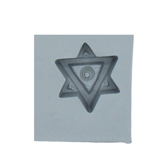 Six Point Star Masonic Symbol Rubber Mint Mold