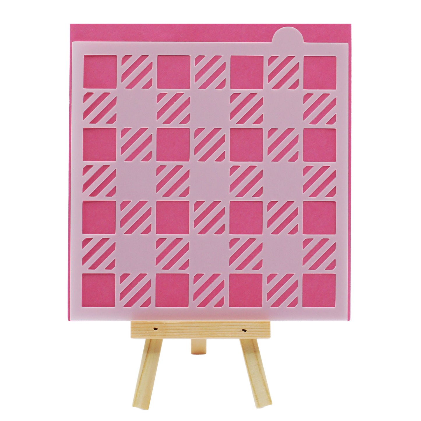 Medium Buffalo Plaid Pattern Cookie Stencil