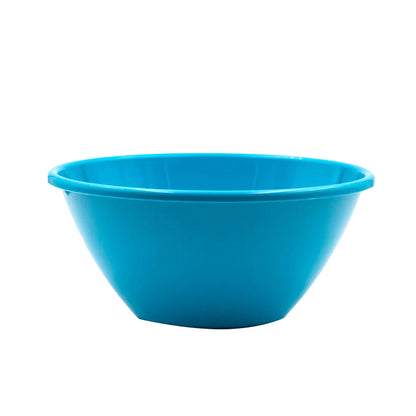 Light blue 32 oz. microwavable chocolate melting bowl for melting less than 1 pound of chocolate coating.