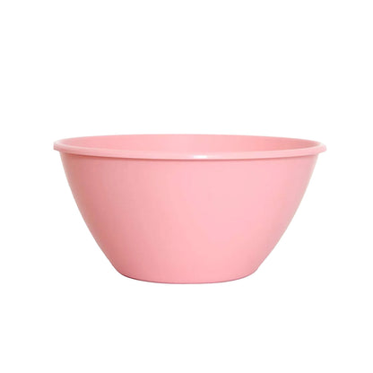 Pink 50 oz. microwavable chocolate melting bowl for melting up to 2 pounds of chocolate wafers or candy coatings.
