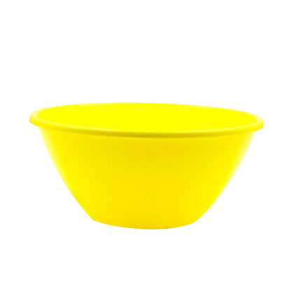 Yellow 32 oz. microwavable chocolate melting bowl for small batches of chocolate wafers and candy coatings.