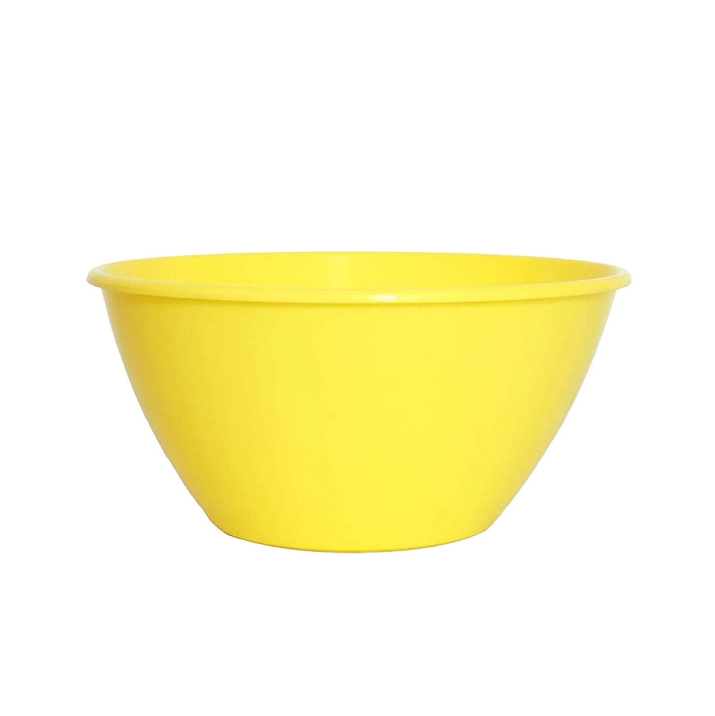 Yellow 50 oz. microwavable chocolate melting bowl for larger batches of chocolate wafers and candy coatings.