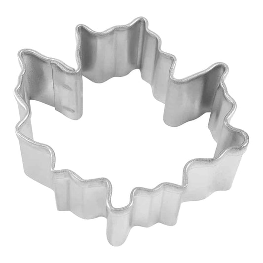 Mini Canada Maple Leaf Cookie Cutter made of tinplated steel with a detailed maple leaf shape.