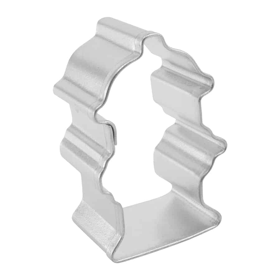 Side view of the mini fire hydrant cookie cutter, highlighting its depth and sturdy design.