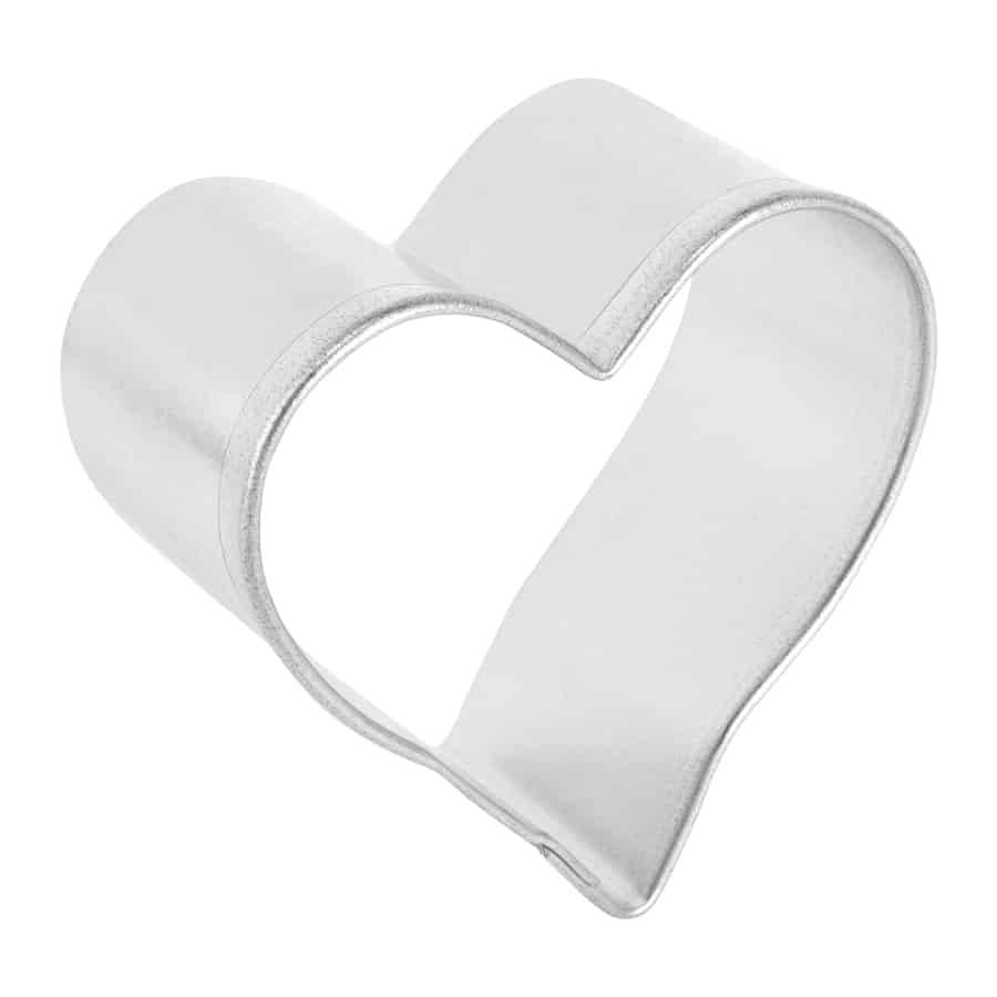 Side view of the 1.75-inch Mini Heart Cookie Cutter, showing its depth and structure.