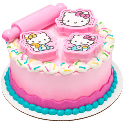 Hello Kitty Cake Topper Set - Play Bake Fun!