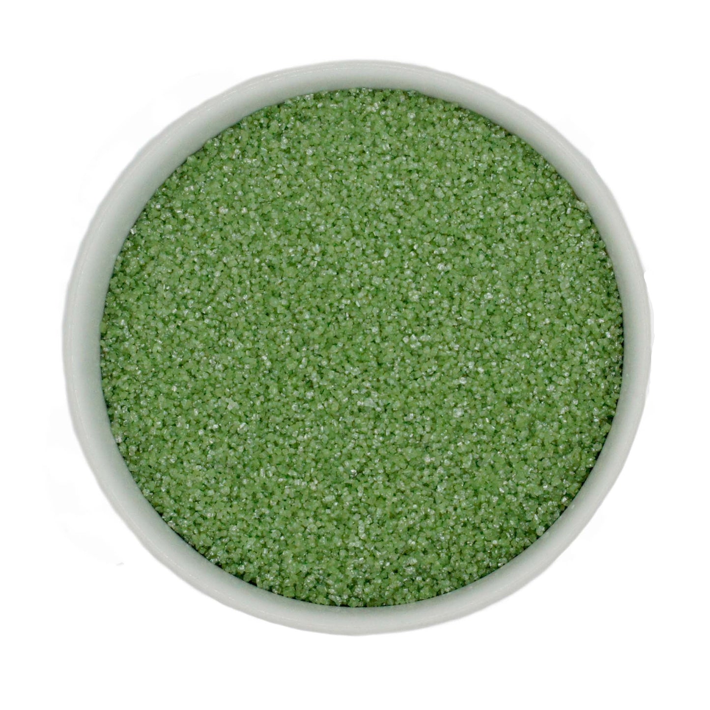 Natural Dyed Green Sanding Sugar - Pearlized Finish