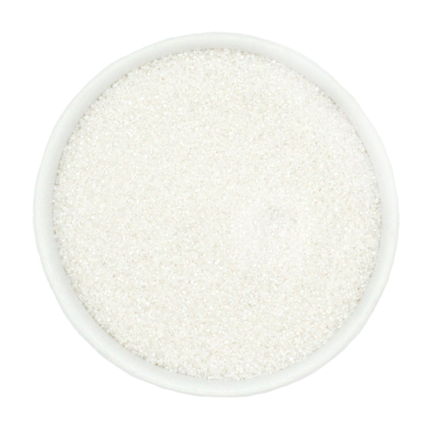 Natural Dyed White Sanding Sugar - Pearlized Finish
