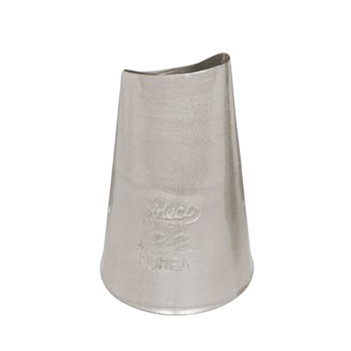 122 curved petal piping tip, metal cake decorating nozzle for curved petals, borders, and ruffles