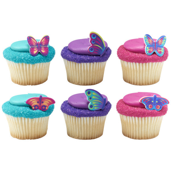 Edible Butterflies Color Pop Cake Decorations