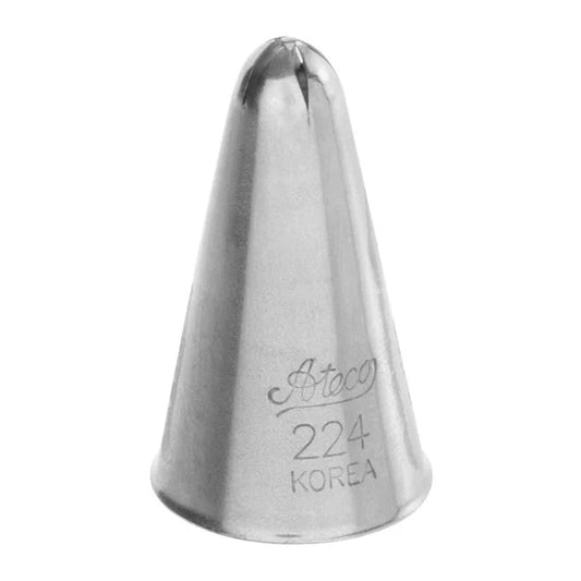 224 drop flower piping tip with center bar, metal cake decorating nozzle for small floral designs