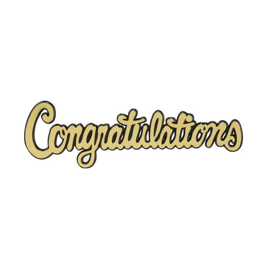 "Congratulations" Cake Topper Lay On