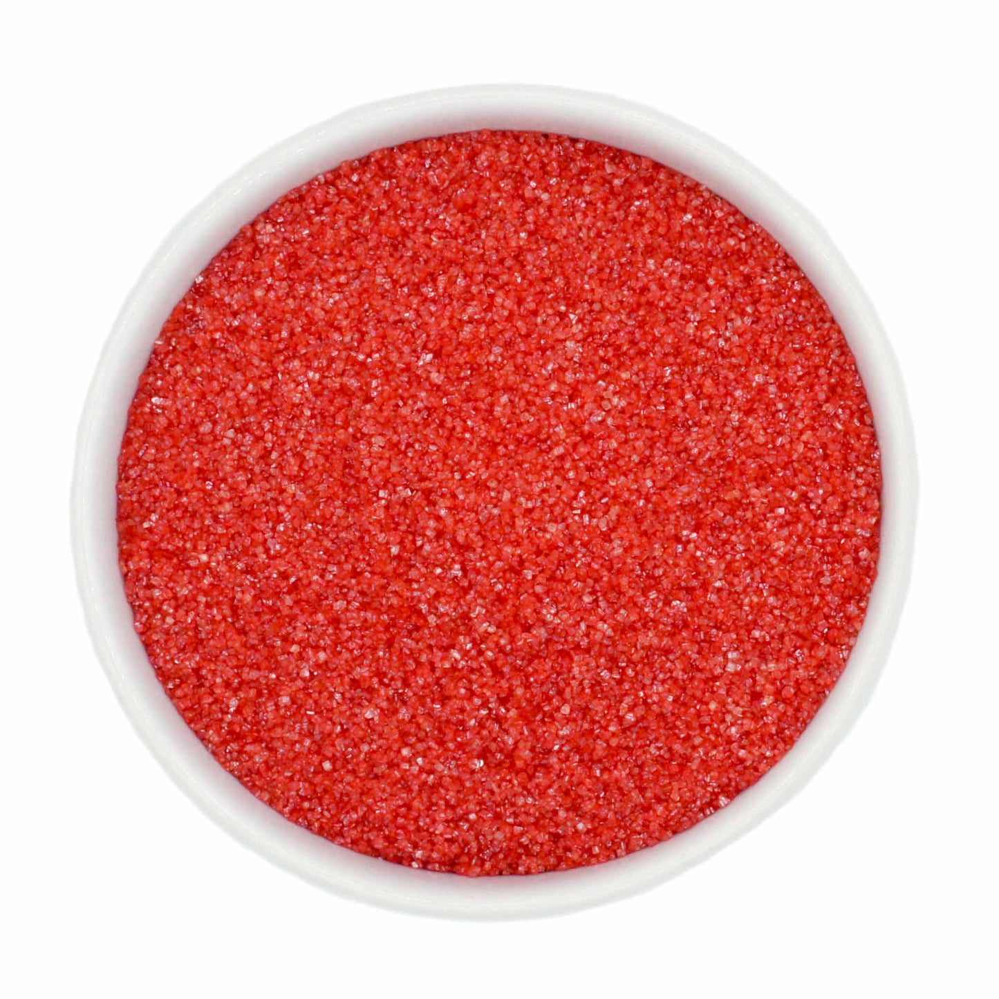 Natural Dyed Red Sanding Sugar - Pearlized Finish