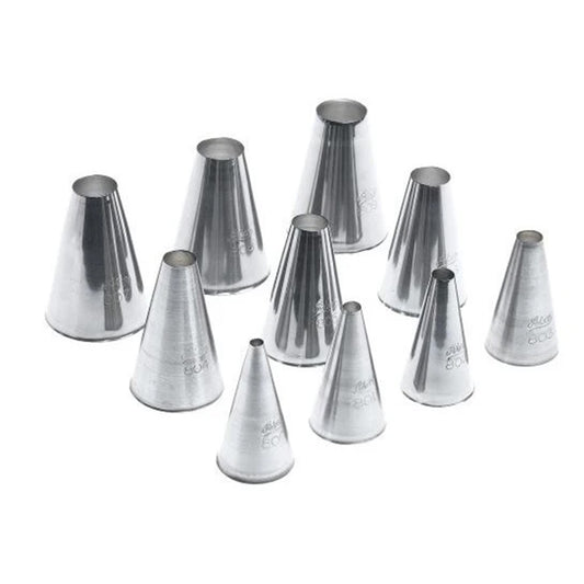 Round Piping Tip Set - 10 Piece