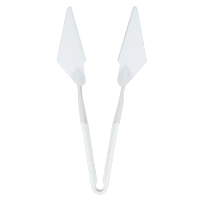 White Ateco flower lifter tool with two angled flat blades and a central hinge, shown against a white background.