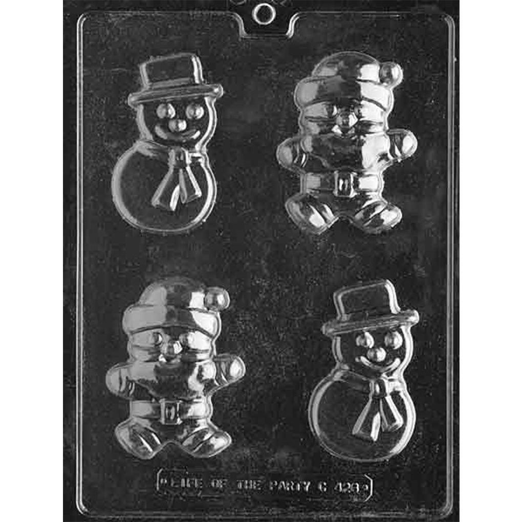 Snowman & Santa Chocolate Mold