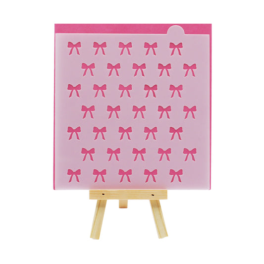 Small Bows Cookie Stencil - Alternating Pattern