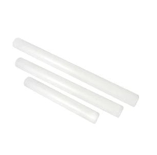 3 soft core polyethylene rolling pin rods 