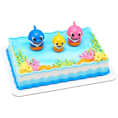 Baby Shark Family Fun Cake Topper Set