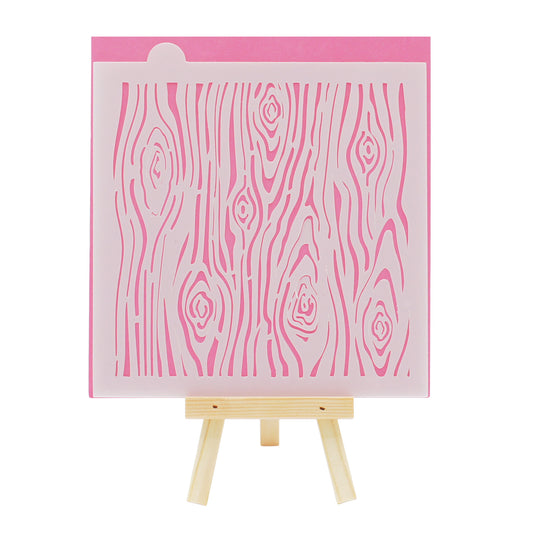 Thin Wood Grain Cookie Stencil
