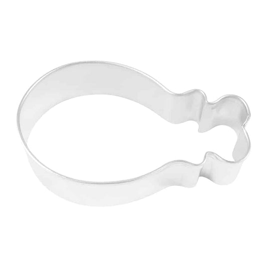 Turkey leg cookie cutter with a rounded drumstick shape and bone detail, perfect for festive baking.