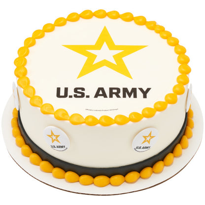 US Army Cupcake Topper Rings