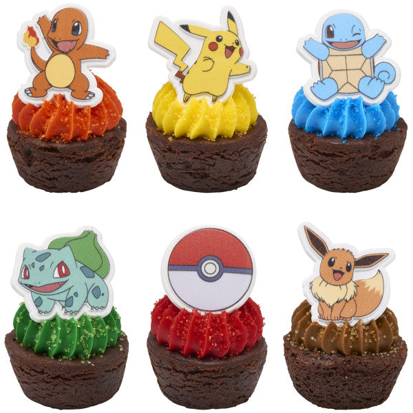 Pokémon Characters Cupcake Rings