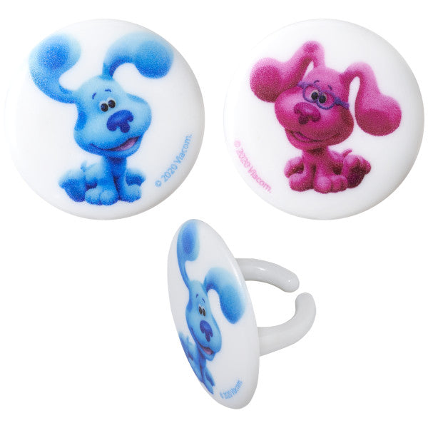 Blue's Clues & You! Blue and Magenta Cupcake Rings