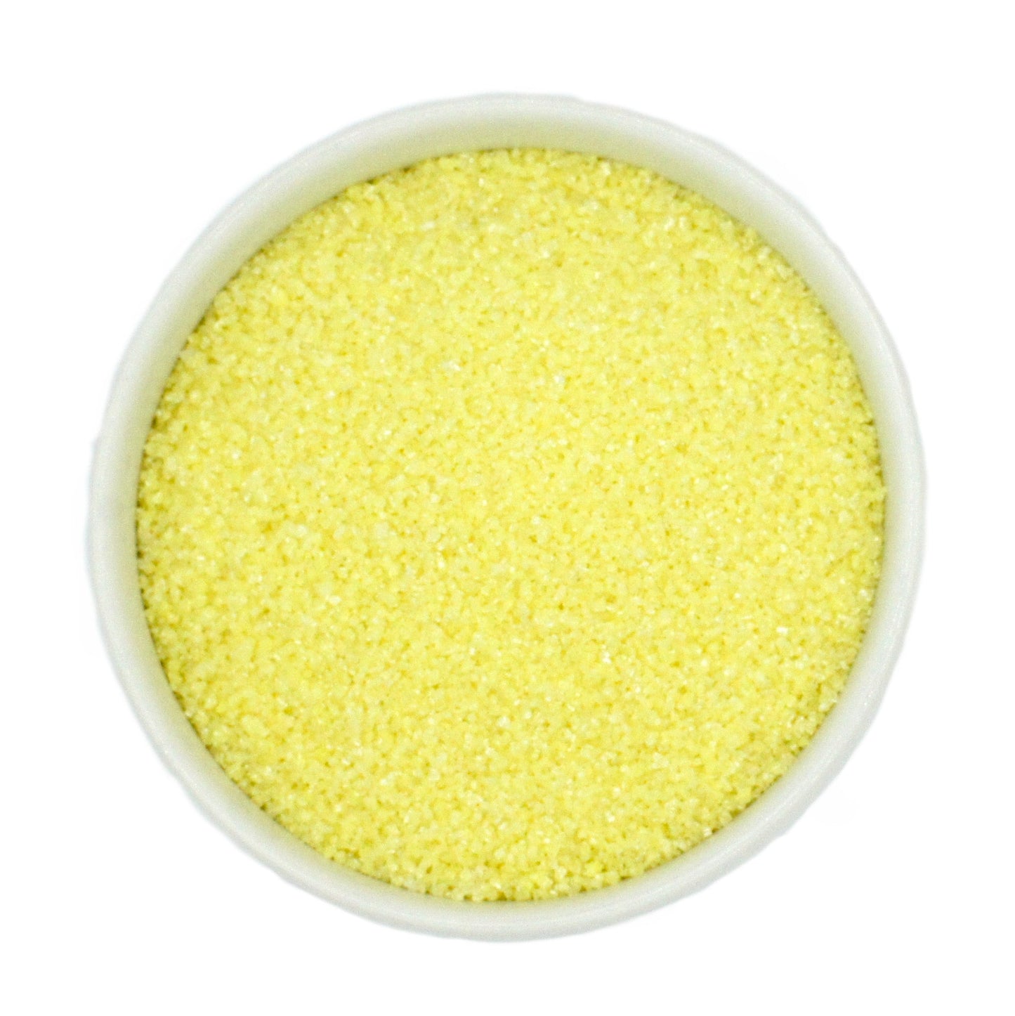 Natural Dyed Yellow Sanding Sugar - Pearlized Finish