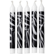 Zebra Print Candle 12/pkg